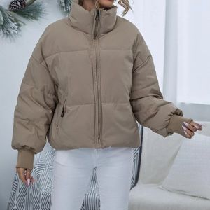Tan puff jacket SHEIN